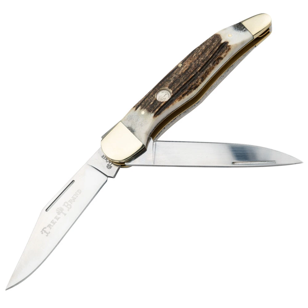 Boker TS 2.0 Stag Horn Hunter Folding Knife 3 Boker TS 2.0 Stag Horn Hunter Folding Knife