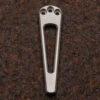 Daily Customs 3H Window Titanium Pocket Clip -Chefs Knives Store DC3HWITI Daily Customs 3H PocketClip Window