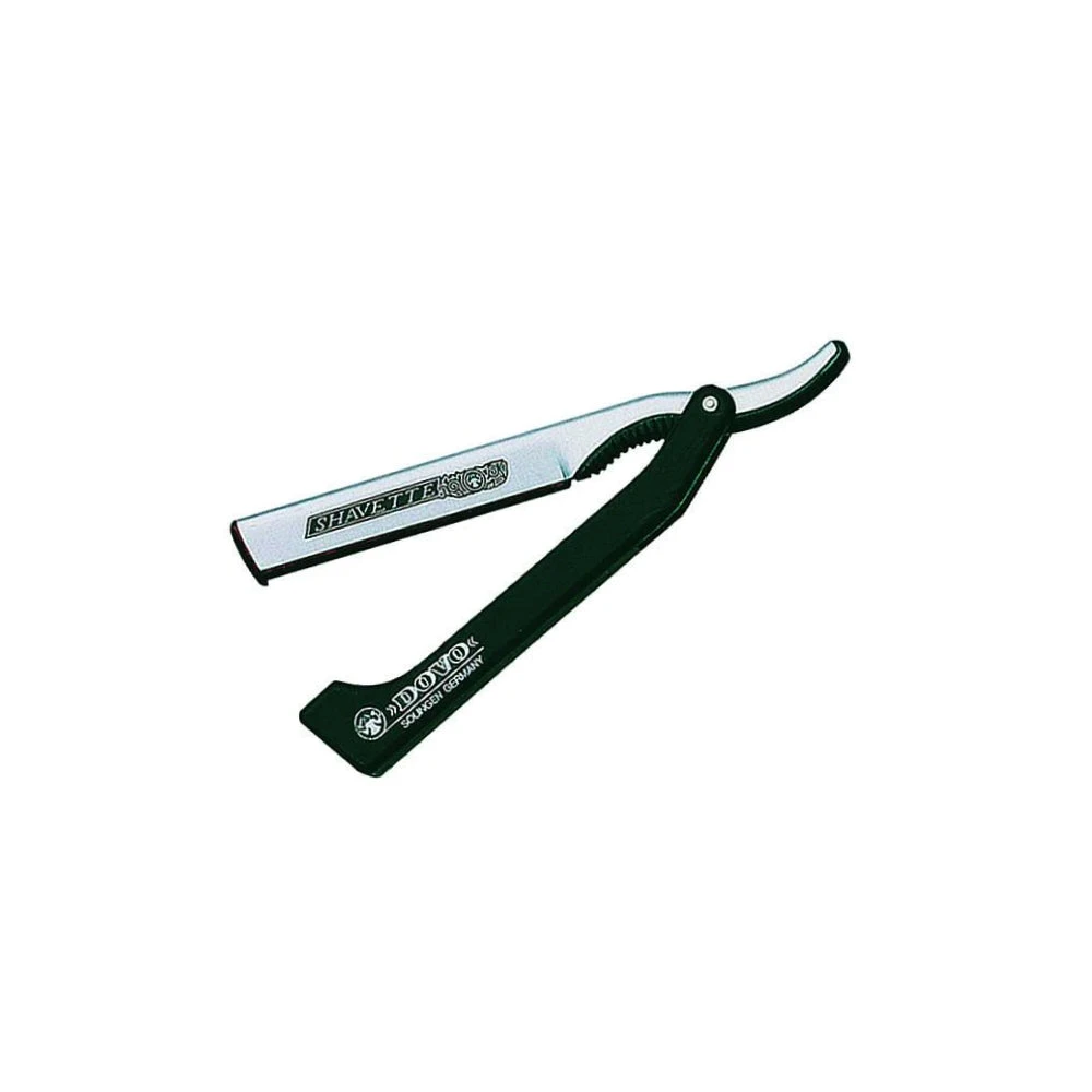 Dovo Shavette, Silver With Black Handle 3 Dovo Shavette, Silver With Black Handle