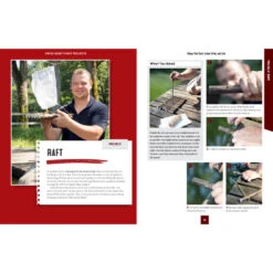 Victorinox Whittling In The Wild Swiss Army Knife Book By Felix Immler -Chefs Knives Store FC00718 Whittling in the Wild Raft Instructions