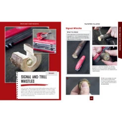 Victorinox Whittling In The Wild Swiss Army Knife Book By Felix Immler -Chefs Knives Store FC00718 Whittling in the Wild Whistles