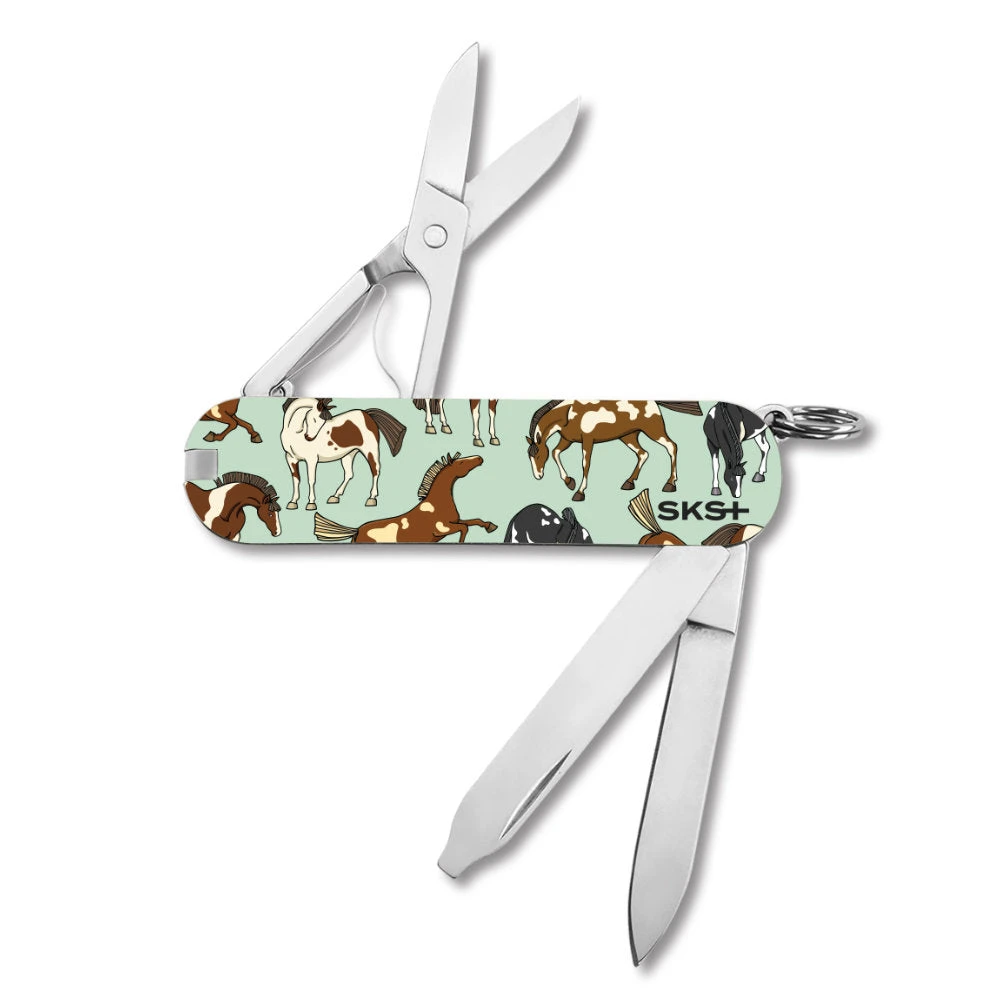 Victorinox Herd Of Horses Classic SD Designer Swiss Army Knife 4 Victorinox Herd Of Horses Classic SD Designer Swiss Army Knife - Image 2