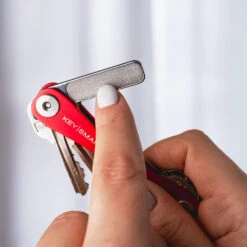 KeySmart NanoFile Keychain Nail File And Mirror -Chefs Knives Store KS112SS KeySmart NanoFile Filing Nails