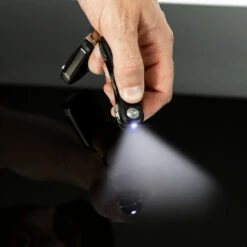 KeySmart Pro Compact Key Holder With Tile Smart Location -Chefs Knives Store KS411BLK KeySmart Pro With LED Light