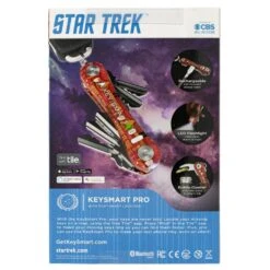 KeySmart Pro Star Trek The Next Generation Compact Key Holder With Tile Smart Location 17 KeySmart Pro Star Trek The Next Generation Compact Key Holder With Tile Smart Location -Chefs Knives Store KS411TRKJLP KeySmart Pro Star Trek Picard Package Back