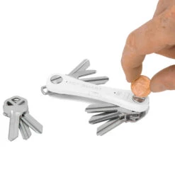 KeySmart Pro Compact Key Holder With Tile Smart Location -Chefs Knives Store KS411WHT KeySmart Pro Assembly