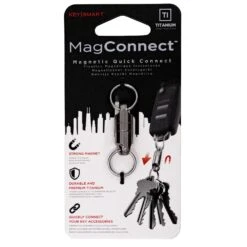 KeySmart MagConnect Titanium Magnetic Quick Disconnect 7 KeySmart MagConnect Titanium Magnetic Quick Disconnect -Chefs Knives Store KS814TI KeySmart MagConnect Titanium Package