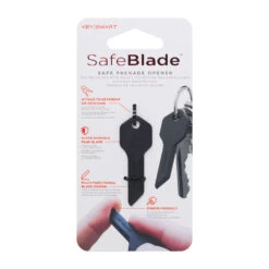 KeySmart SafeBlade Keychain Package Opener -Chefs Knives Store KS820BLK KeySmart SafeBlade in Package