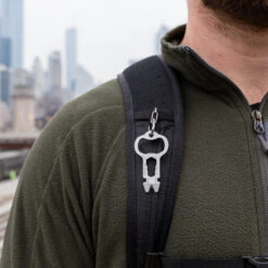 KeySmart AllTul Owl Keychain Multi-tool -Chefs Knives Store KS824 SS OWL Lifestyle Hanging Backpack