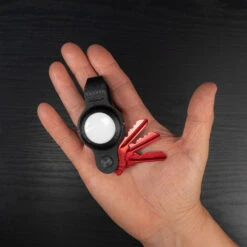 KeySmart Air Compact 2-in-1 AirTag And Key Holder -Chefs Knives Store KeySmartAir Blk AirKeys Red Lifesltyle Inhand Open 2000x2000 2000x 0f10aed9 066b 406c afd4 2794d3bac8dc