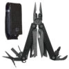 Leatherman Charge + Black Multi-Tool With Black MOLLE Sheath -Chefs Knives Store LT832599 Charge Plus Black Open