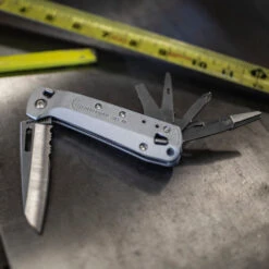 Leatherman FREE K4x Multipurpose Knife -Chefs Knives Store LT832660 Leatherman Free K4x Open on Workbench