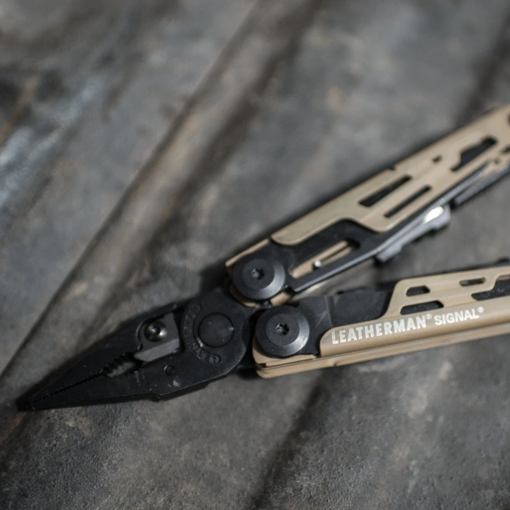 Leatherman Coyote Tan Signal Multi-Tool With Nylon Sheath 6 Leatherman Coyote Tan Signal Multi-Tool With Nylon Sheath - Image 4
