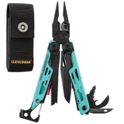 Leatherman Signal Multi-Tool With Nylon Sheath -Chefs Knives Store LT832731 Leatherman Aqua Signal Open with Sheath