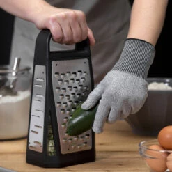 Microplane Cut Resistant Glove, Adult Size -Chefs Knives Store MP34007 Microplane Cut Resistant Glove with Elite Box Grater