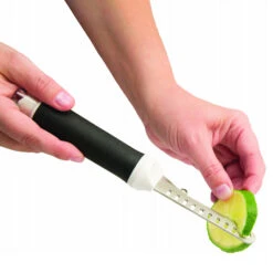 Microplane Ultimate 7-in-1 Mixologist Bar Tool -Chefs Knives Store MP41060 Microplane 7 in 1 Bar Tool Slicing Lime
