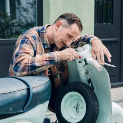 Victorinox Replica 1897 Limited Edition Swiss Army Knife -Chefs Knives Store SA01897J22 Victorinox Replica 1897 Knife in Use with Scooter