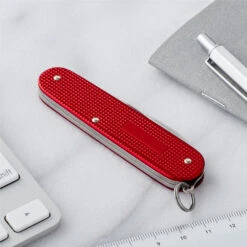 Victorinox Cadet Red Swiss Army Knife -Chefs Knives Store SA0260120R Cadet Back Closed Lifestyle
