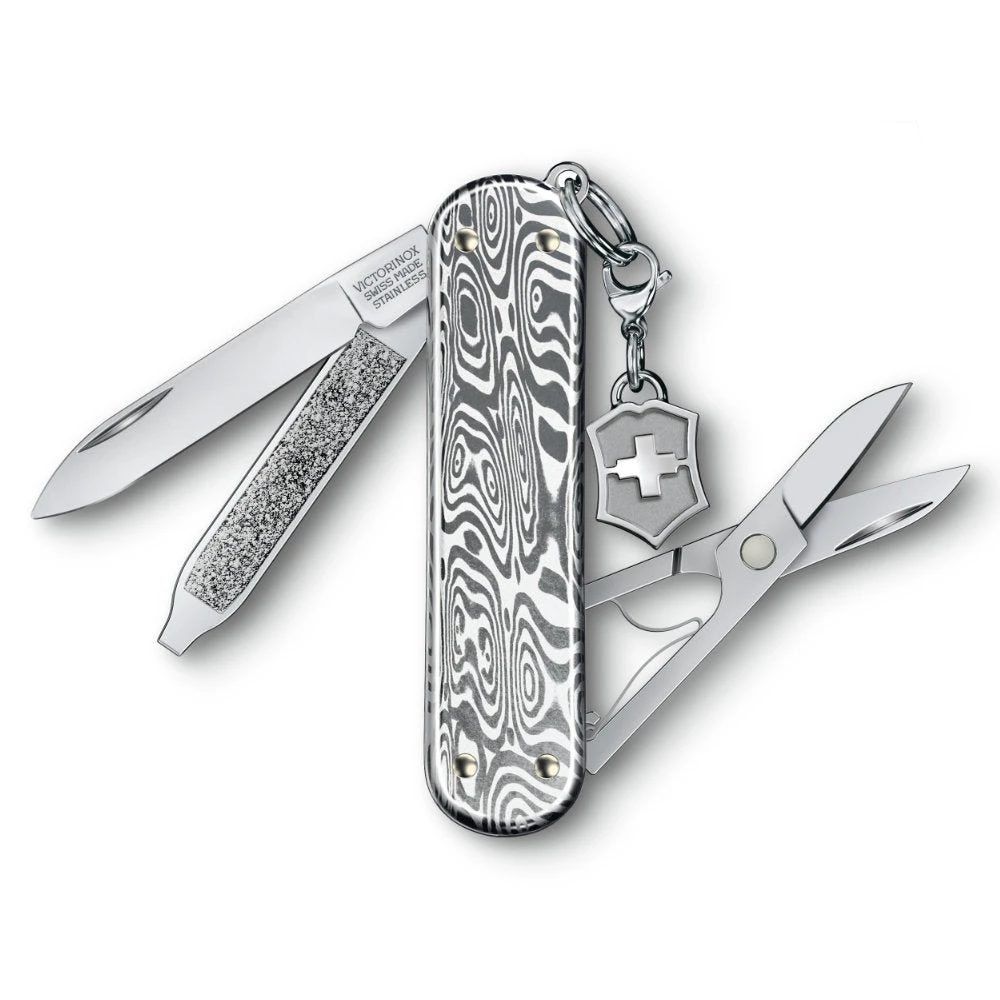 Victorinox Damast Classic SD Brilliant Swiss Army Knife 4 Victorinox Damast Classic SD Brilliant Swiss Army Knife - Image 2