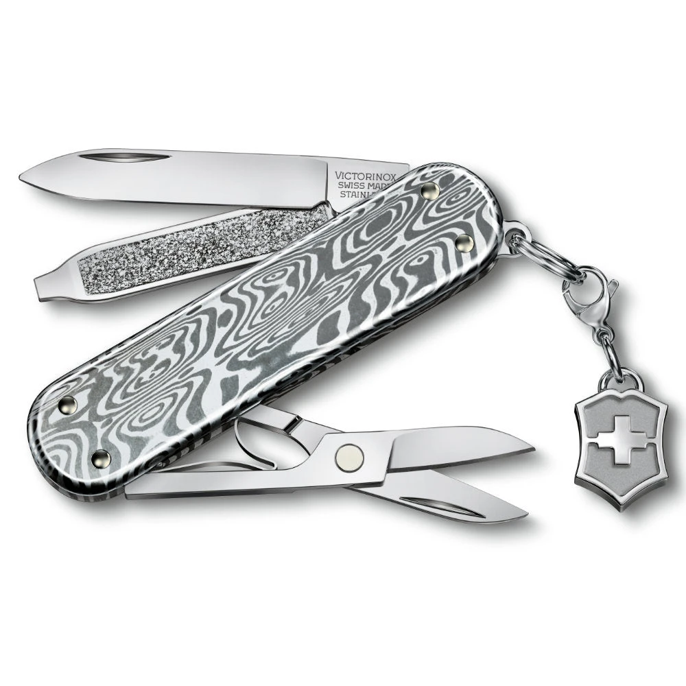 Victorinox Damast Classic SD Brilliant Swiss Army Knife 7 Victorinox Damast Classic SD Brilliant Swiss Army Knife - Image 5