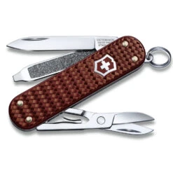 Victorinox Classic SD Precious Alox Swiss Army Knife -Chefs Knives Store SA062214011G Classic SD Precious Alox Brown Open