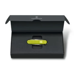 Victorinox Electric Yellow Classic SD Alox 2023 Limited Edition Swiss Army Knife -Chefs Knives Store SA06221L23 Electric Yellow Alox 2023 Classic SD in Presentation Box
