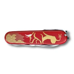 Victorinox Year Of The Ox Huntsman 2021 Limited Edition Swiss Army Knife -Chefs Knives Store SA13714E10 Year of the Ox Huntsman Swiss Army Knife Closed