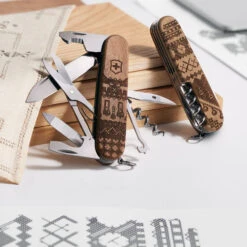 Victorinox Swiss Spirit Limited Edition 2023 Companion Wood Swiss Army Knife -Chefs Knives Store SA1390163L23 Companion Wood Swiss Spirit 2023 Lifestyle Shot