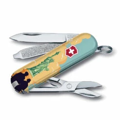 Victorinox Statue Of Liberty National Park Poster Art Classic SD Swiss Army Knife -Chefs Knives Store SA55489x1000