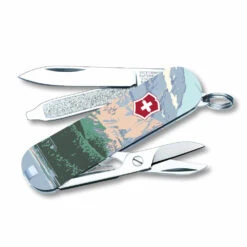 Victorinox Glacier National Park Poster Art Classic SD Swiss Army Knife -Chefs Knives Store SA55493x1000