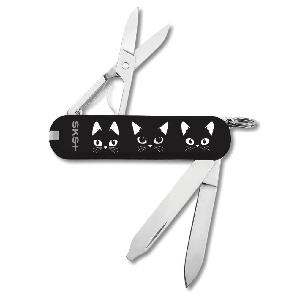 Victorinox Black Cat Classic SD Designer Swiss Army Knife 4 Victorinox Black Cat Classic SD Designer Swiss Army Knife - Image 2