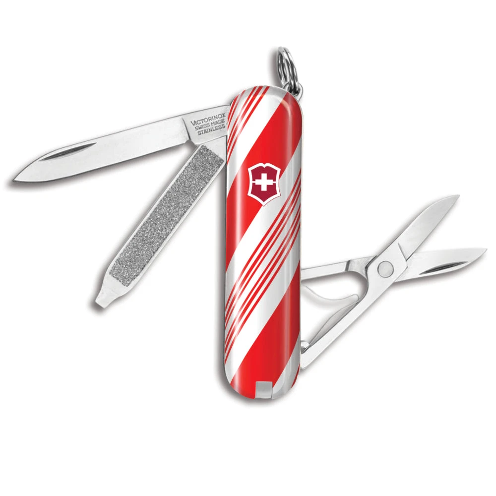 Victorinox Peppermint Stick Classic SD Designer Swiss Army Knife 3 Victorinox Peppermint Stick Classic SD Designer Swiss Army Knife