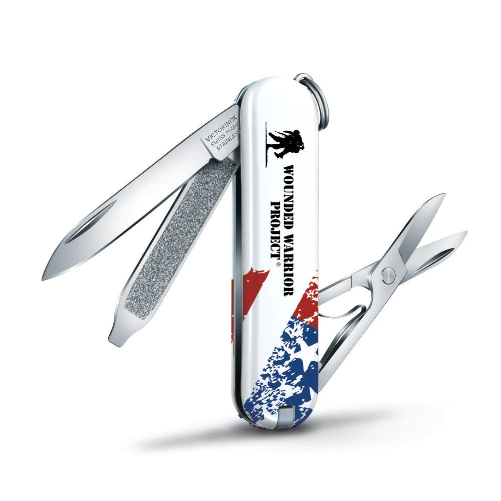 Victorinox Wounded Warrior Project Speckled American Flag Classic SD Swiss Army Knife 3 Victorinox Wounded Warrior Project Speckled American Flag Classic SD Swiss Army Knife