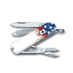 Victorinox Wounded Warrior Project Speckled American Flag Classic SD Swiss Army Knife 8 Victorinox Wounded Warrior Project Speckled American Flag Classic SD Swiss Army Knife -Chefs Knives Store SAK ClassicSD SpeckledFlag B3 55523 58mm S3