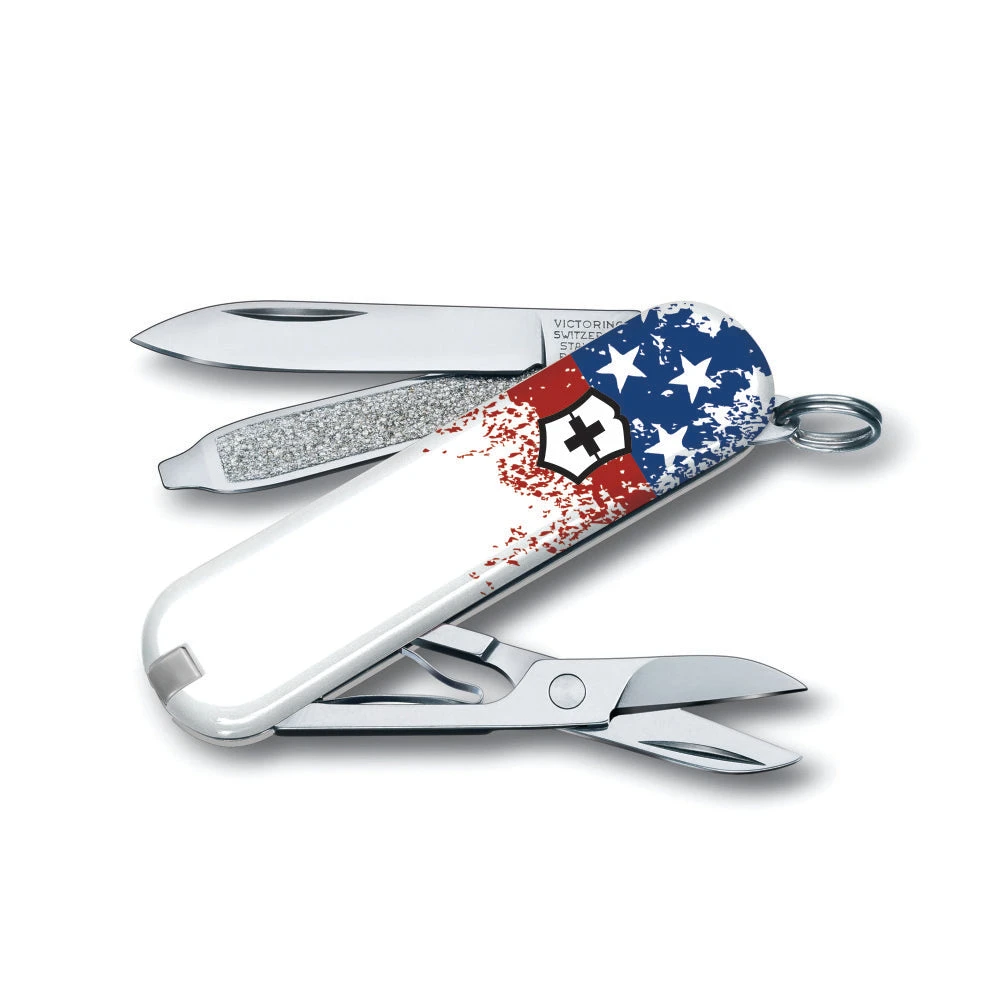 Victorinox Wounded Warrior Project Speckled American Flag Classic SD Swiss Army Knife 5 Victorinox Wounded Warrior Project Speckled American Flag Classic SD Swiss Army Knife - Image 3