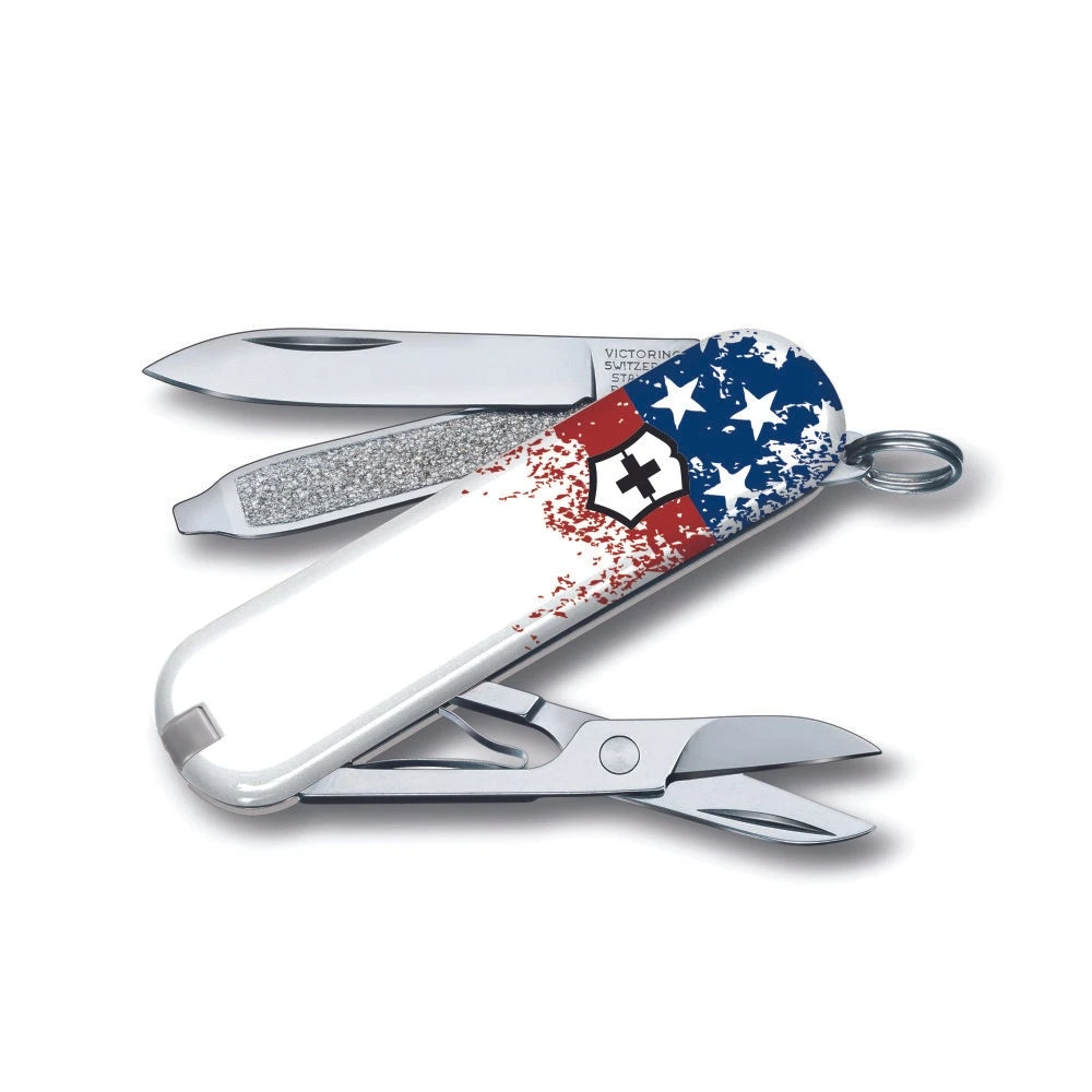 Victorinox Wounded Warrior Project Speckled American Flag Classic SD Swiss Army Knife 6 Victorinox Wounded Warrior Project Speckled American Flag Classic SD Swiss Army Knife - Image 4