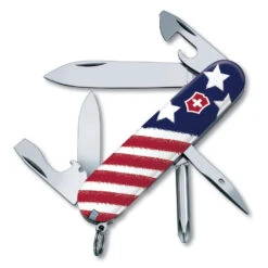 Victorinox Wounded Warrior Project Animated American Flag Tinker Swiss Army Knife 7 Victorinox Wounded Warrior Project Animated American Flag Tinker Swiss Army Knife -Chefs Knives Store SAK Tinker AnimatedFlag B3 55526 91mm S3