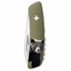 Swiza Wildlife TT03 Swiss Tick Tool Pocket Knife, Brown Bear -Chefs Knives Store SZ0070.W002 Closed x1000 693743b1 ed12 46d4 bd92 cd97a780db02