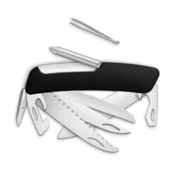 Swiza D10 Swiss Pocket Knife, Black -Chefs Knives Store SZA1401010 Swiza D10 Back d8ed7ba2 55f4 4218 846f 60238c8529fb