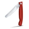Swiss Classic 4.3" Foldable Paring Knife By Victorinox -Chefs Knives Store VF67801F Folding Parer Red Standing Open