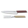 Swiss Modern Colors 2-Piece Carving Set By Victorinox -Chefs Knives Store VF6909621G Swiss Modern Colors Carving Set
