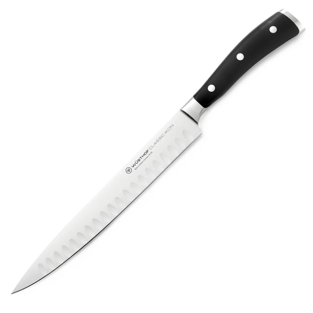 Wusthof Classic Ikon 9" Hollow Edge Carving Knife 3 Wusthof Classic Ikon 9" Hollow Edge Carving Knife