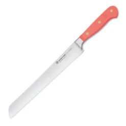Wusthof Classic Colors 9" Double-Serrated Bread Knife -Chefs Knives Store WU1061706323 Wusthof Classic Colors 9 inch Bread Knife Coral Peach