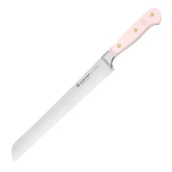 Wusthof Classic Colors 9" Double-Serrated Bread Knife -Chefs Knives Store WU1061706423 Wusthof Classic Colors 9 inch Bread Knife Pink Sea Salt