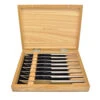 Wusthof 8-Piece Stainless Steel Steak Knife Set In Olivewood Chest -Chefs Knives Store WU1069510803 8 Piece Steak Set Olive Box