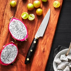 Kramer 5" Carbon Steel 2.0 Utility Knife By Zwilling 9 Kramer 5" Carbon Steel 2.0 Utility Knife By Zwilling -Chefs Knives Store ZHK36700133 LS 02