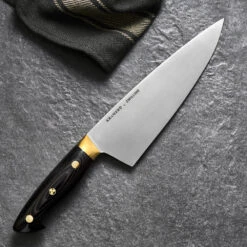 Kramer 8" Carbon Steel 2.0 Chef's Knife By Zwilling 9 Kramer 8" Carbon Steel 2.0 Chef's Knife By Zwilling -Chefs Knives Store ZHK36701203 LS 01