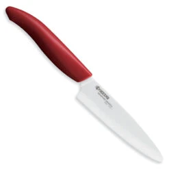 Kyocera Revolution 4.5" Ceramic Utility Knife -Chefs Knives Store kcfk110whrdx750