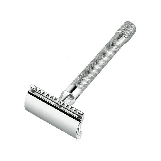 Merkur 23C Double Edge Safety Razor, Straight Cut, Extra Long Chrome Handle 3 Merkur 23C Double Edge Safety Razor, Straight Cut, Extra Long Chrome Handle