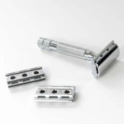 Rockwell 6C Fully Adjustable Safety Razor -Chefs Knives Store rr6cwc frontviewwithplatesx750